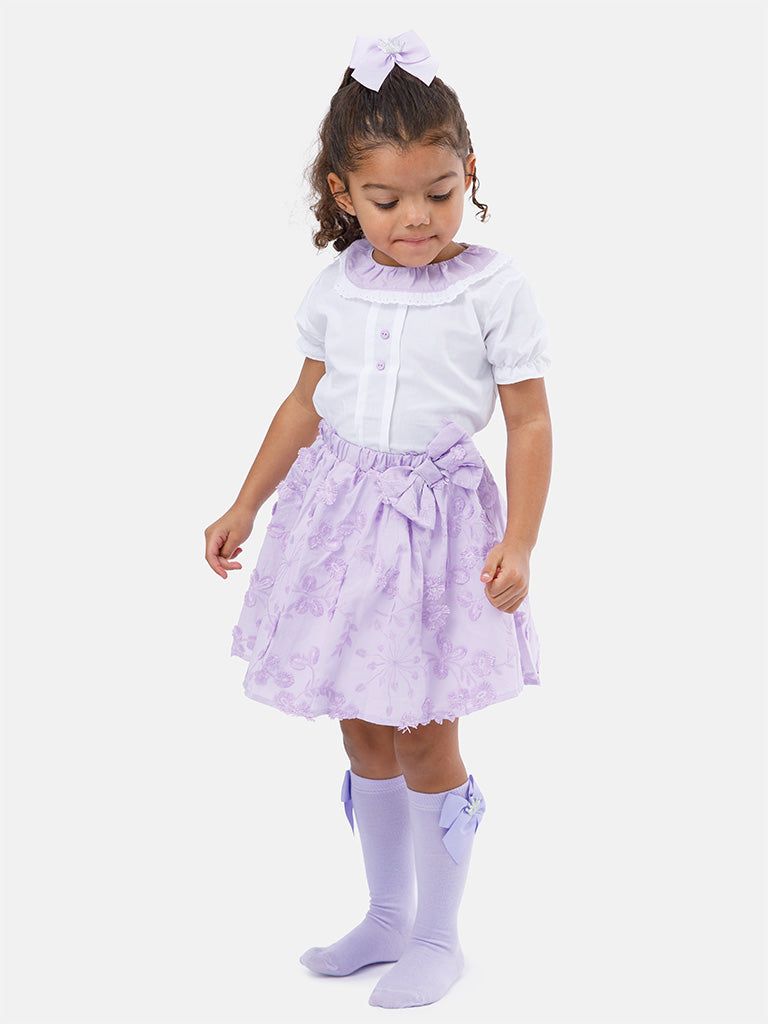 Baby Girl Leticia Collection 2-piece Spanish Set - Lilac Purple