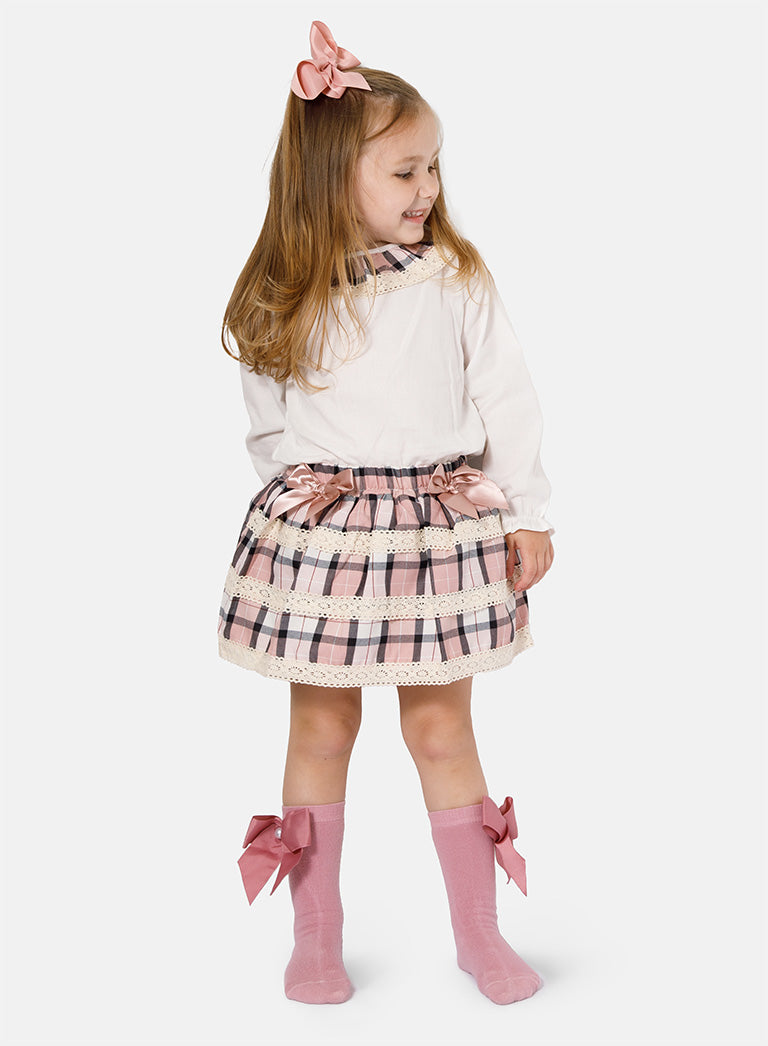 Baby Girl Sonia Collection 2-piece Romper Set - Dusty Pink