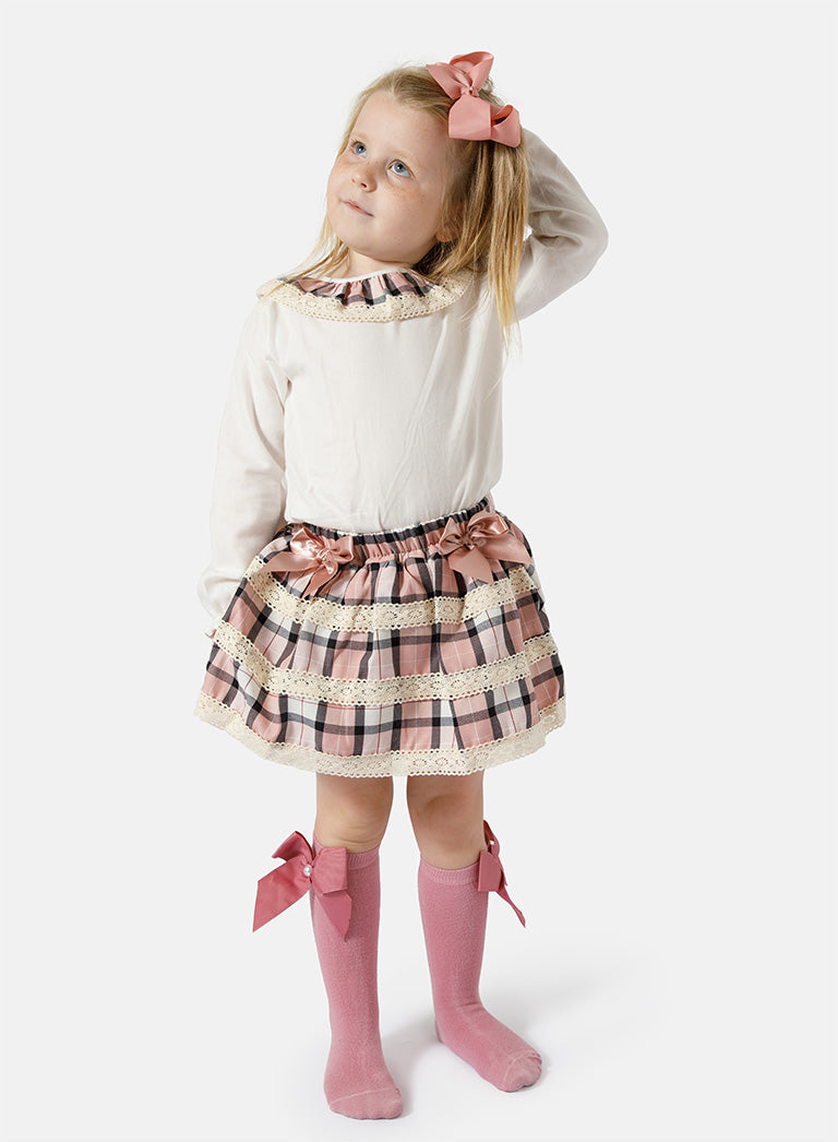 Baby Girl Sonia Collection 2-piece Romper Set - Dusty Pink