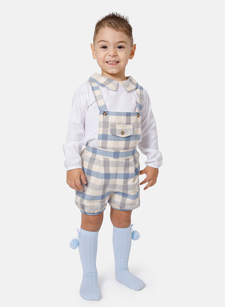 Baby Boy Kristian Collection 2-Piece Romper Set - Baby Blue