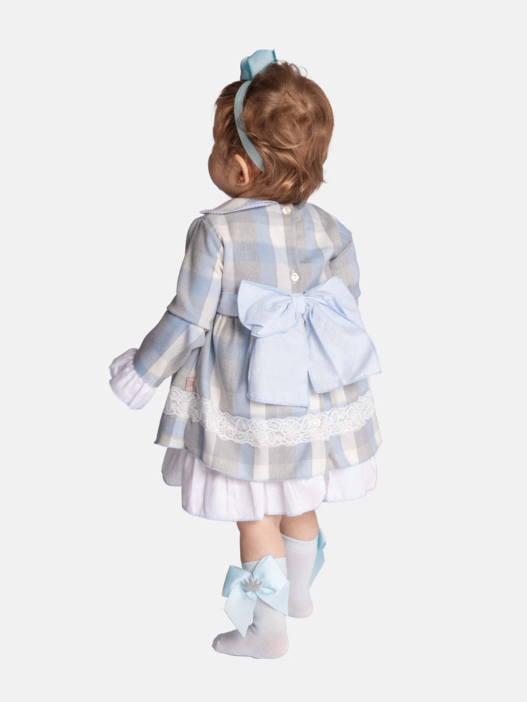 Baby Girl Antonia Collection Tartan Dress - Blue