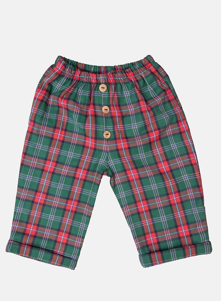 Baby Boy Rudolph Collection Knitted 2-piece Set - Red & Green