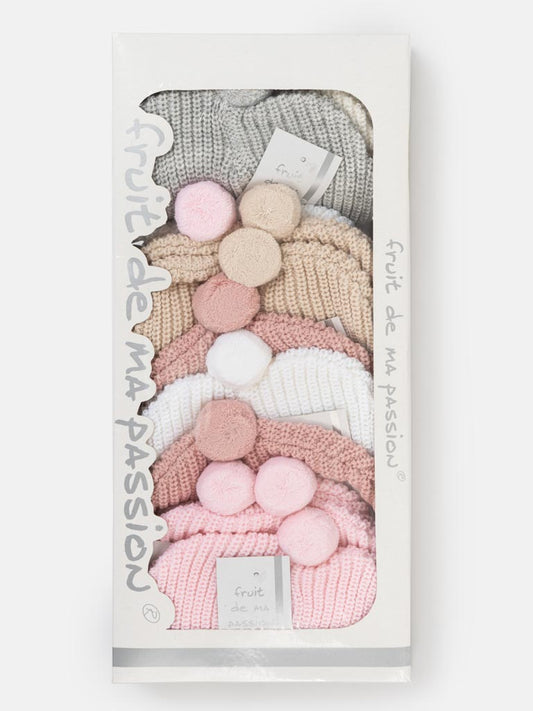 Unisex Knitted Hat with Pom-Pom