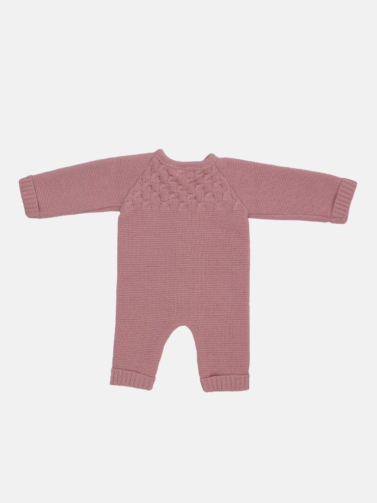 Baby Girl Avila Collection Knitted Set-Dusty Pink