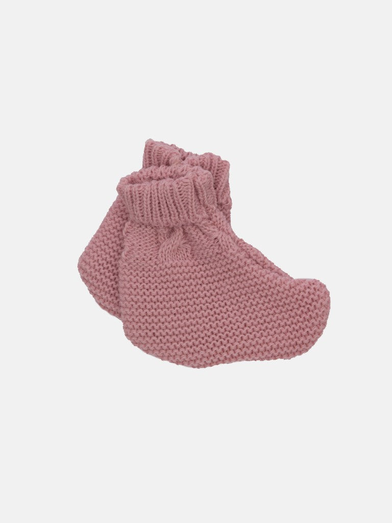 Baby Girl Avila Collection Knitted Set-Dusty Pink