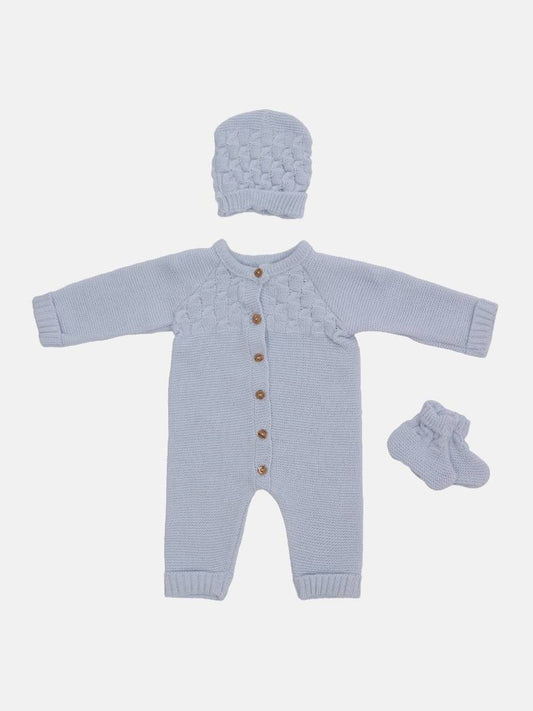Baby Girl Avila Collection Knitted Set-Baby Blue
