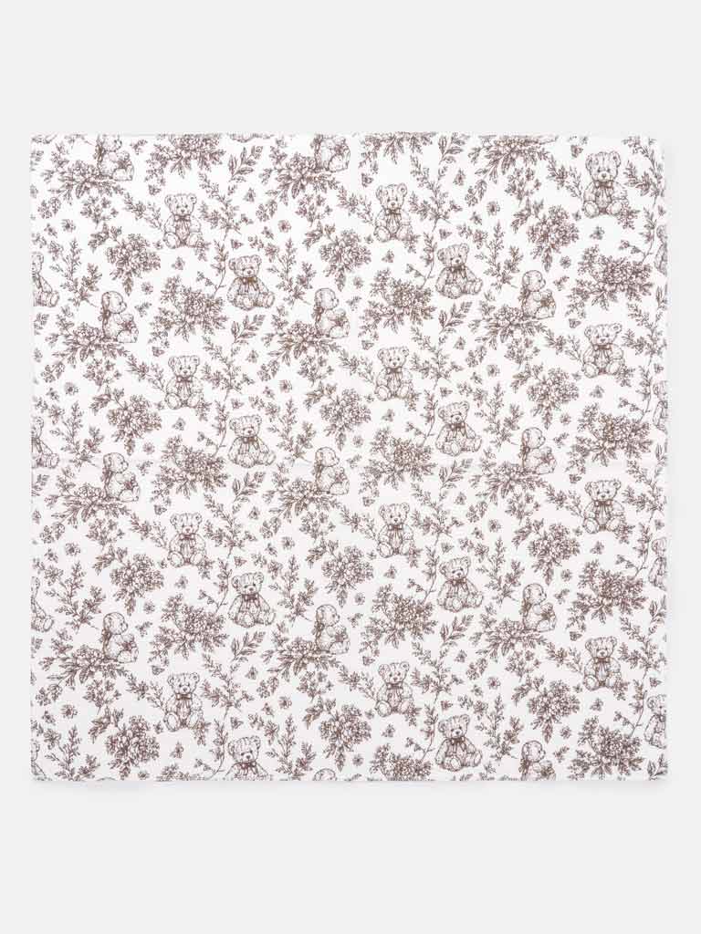 Baby Muslin Square - Teddy Collection - Beige