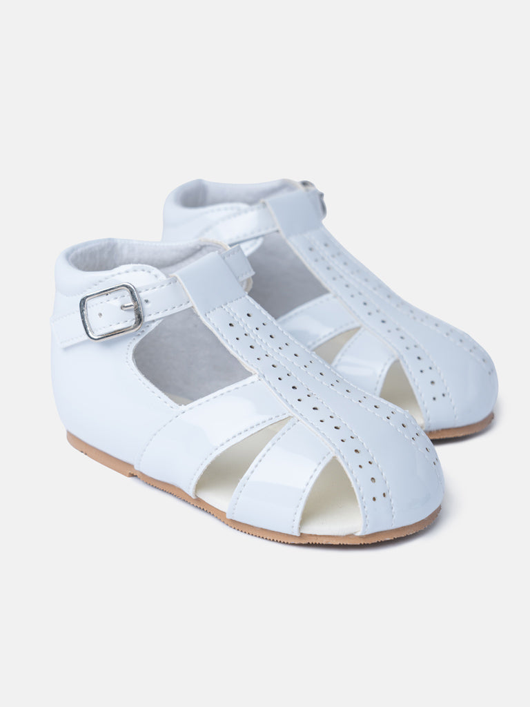 Baby Unisex M&B Classic Sandals - Bluebell White