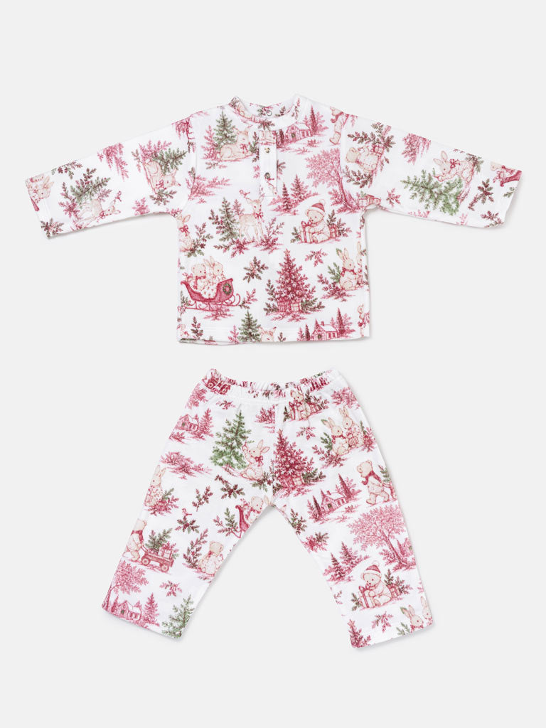 Toddler Boy 2-Piece Velour Pyjama Set - Christmas Print Collection - LIMITED EDITION