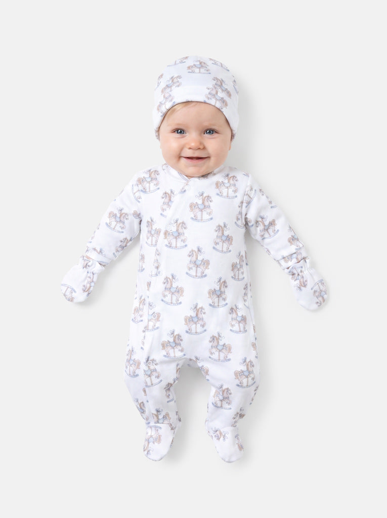 Baby Grow Rocking Horse Collection 3-Piece Set - Baby Blue