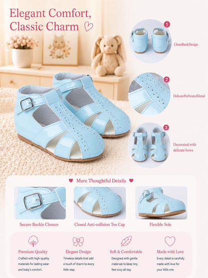 Baby Unisex M&B Classic Sandals - Baby Blue