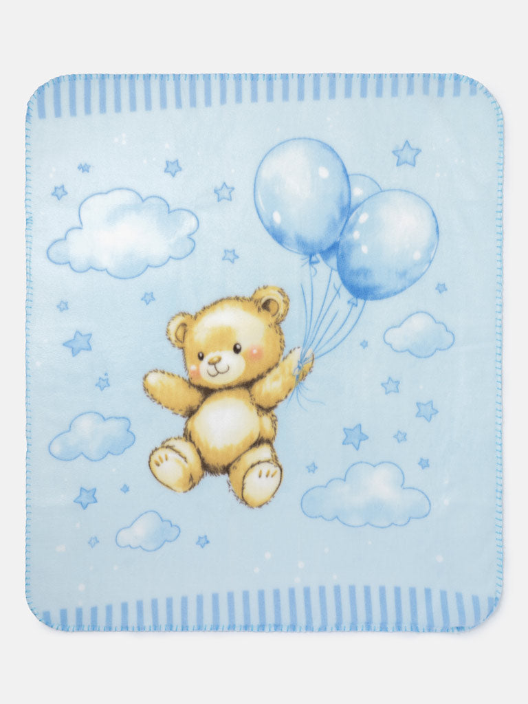 Baby Fleece Teddy Blanket with Assorted Gift Box 3-Pack - Mixed Colors