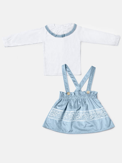 Baby Girl Ada Collection Spanish 2-Piece Dress Set - Blue