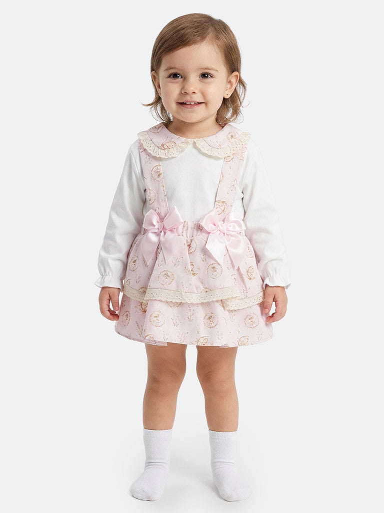 Baby Girl Ballerina Collection Spanish 2-Piece Dress Set - Baby Pink