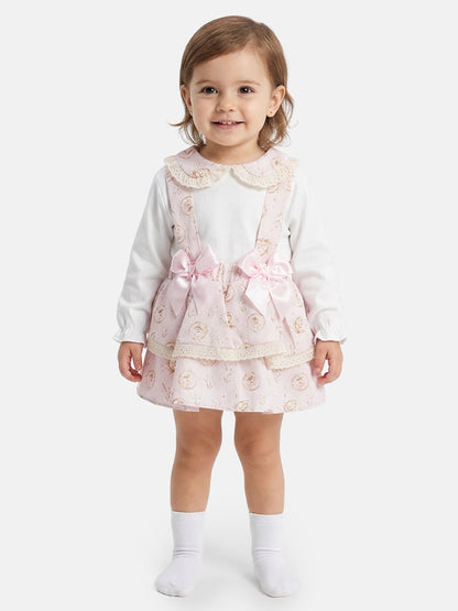 Baby Girl Ballerina Collection Spanish 2-Piece Dress Set - Baby Pink