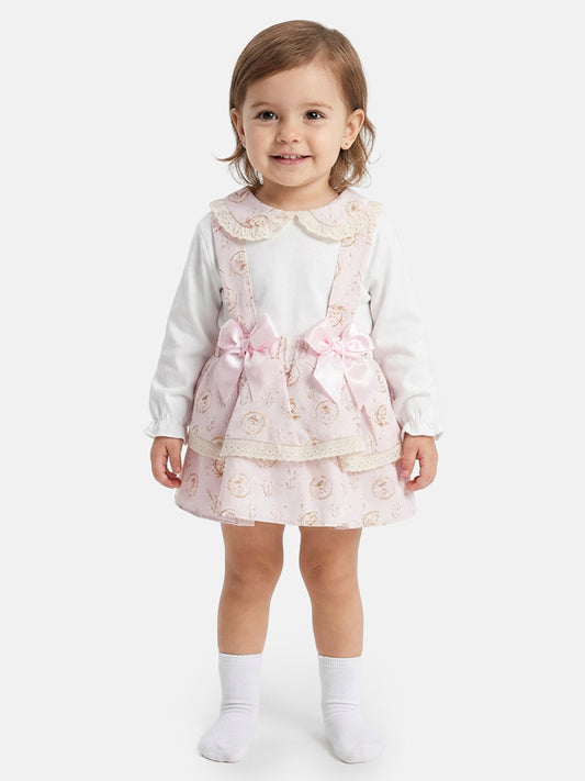 Baby Girl Ballerina Collection Spanish 2-Piece Dress Set - Baby Pink