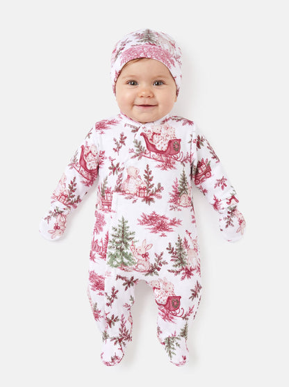 Velour 3-Piece Baby Grow Set - Christmas Print Collection - LIMITED EDITION