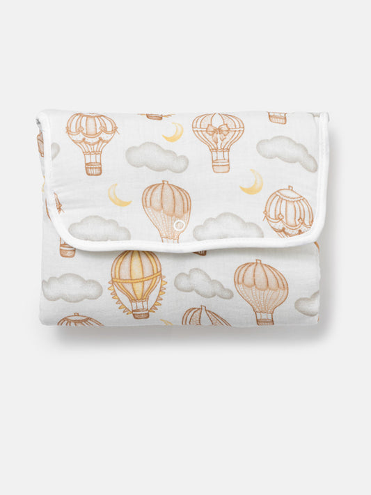 Baby Hot Air Balloon Collection Portable Changing Mat - Beige