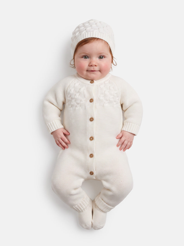 Baby Avila Collection Knitted Set - Ivory