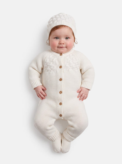 Baby Avila Collection Knitted Set - Ivory