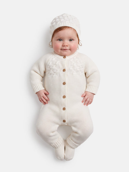 Baby Avila Collection Knitted Set - Ivory