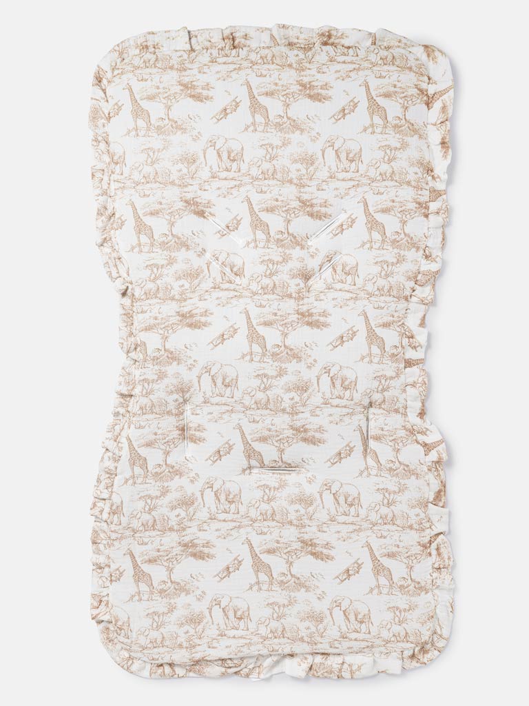 Baby Safari Collection Car Seat Liner - Beige