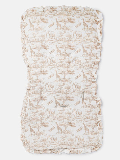 Baby Safari Collection Car Seat Liner - Beige