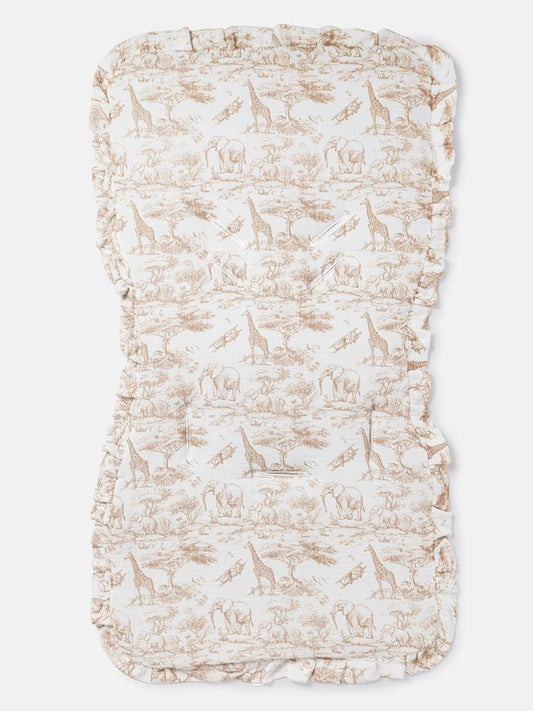 Baby Safari Collection Car Seat Liner - Beige