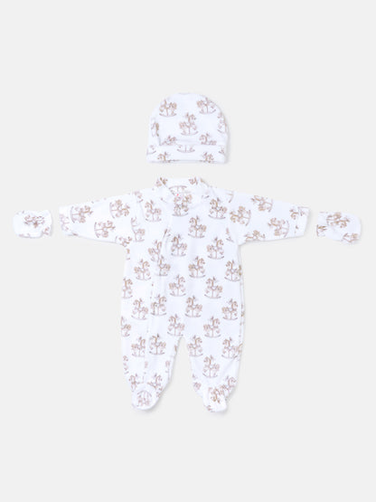 Baby Grow Rocking Horse Collection 3-Piece Set - Beige