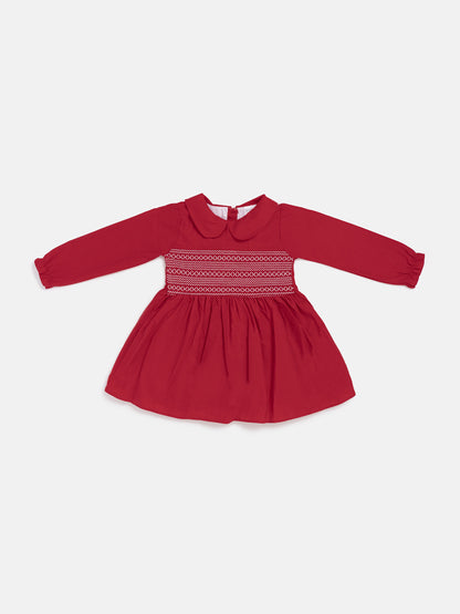 Girl Marissa Collection Smocked Dress Baby & Toddler - Red