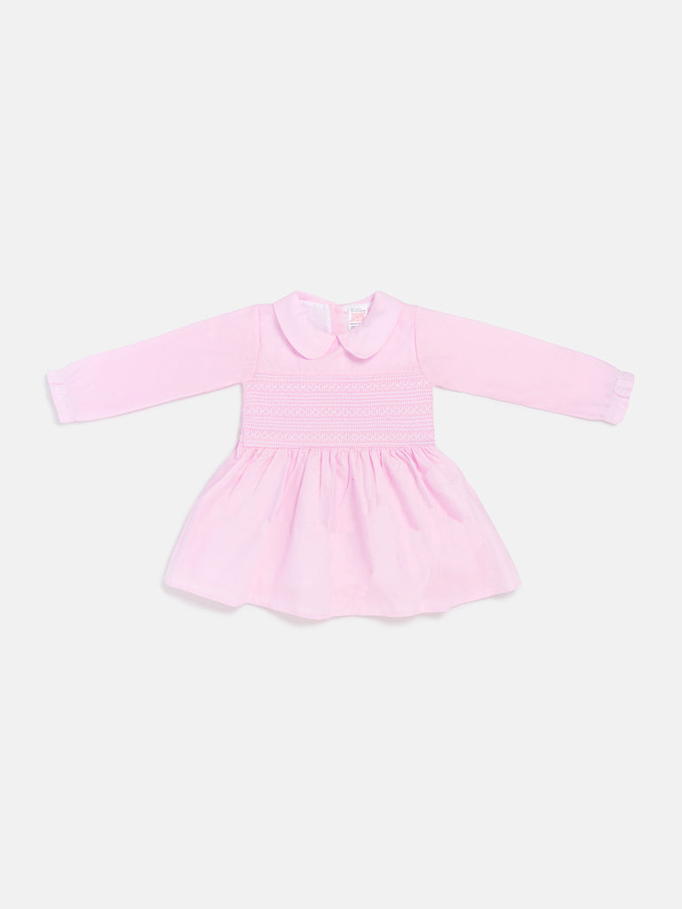 Girl Marissa Collection Smocked Dress Baby & Toddler - Baby Pink