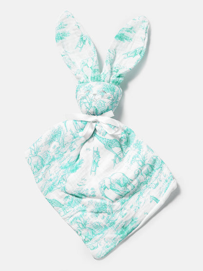 Baby Safari Collection Bunny Comforter - Mint Green