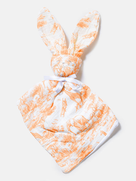 Baby Safari Collection Bunny Comforter - Orange