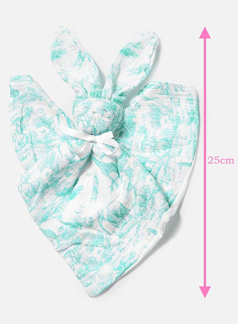 Baby Safari Collection Bunny Comforter - Mint Green