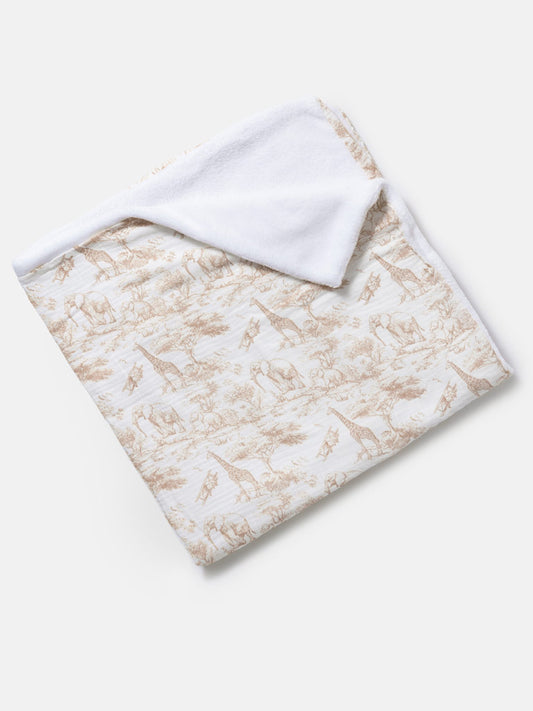Baby Safari Collection Blanket - Beige
