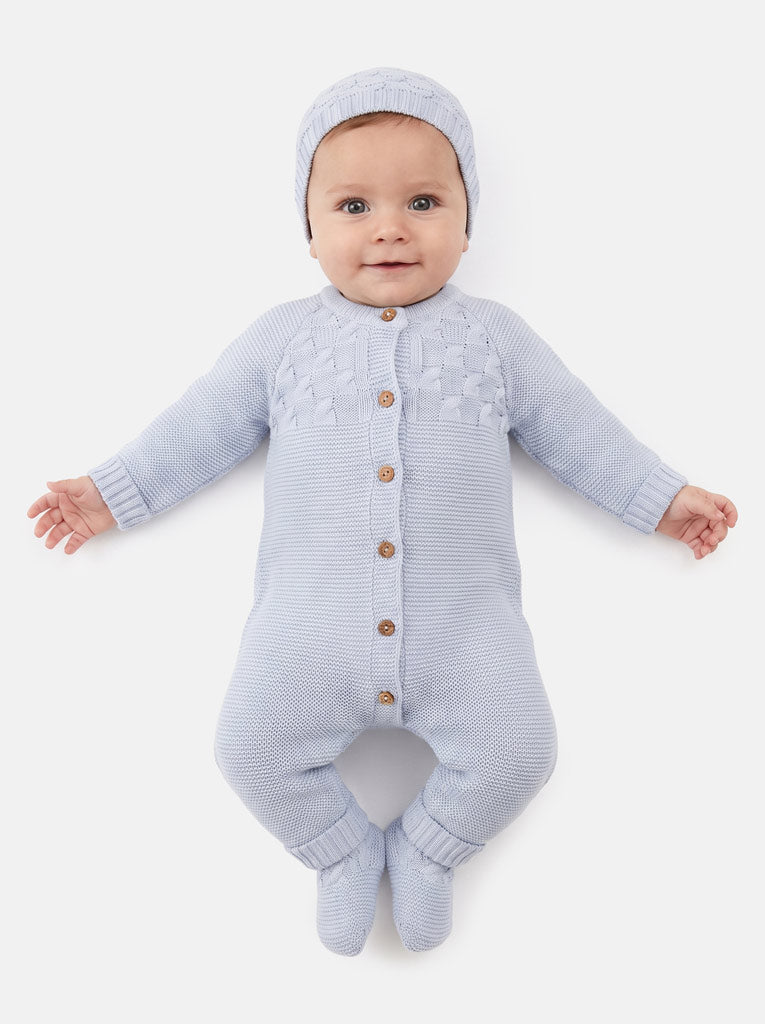 Baby Avila Collection Knitted Set - Baby Blue