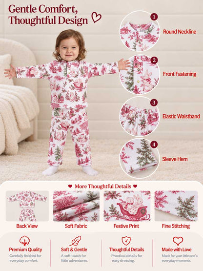 Boy 2-Piece Cotton Pyjama Set - Christmas Print Collection - LIMITED EDITION