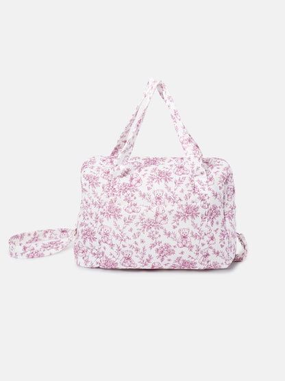 Soft Padded Changing Bag - Teddy Collection - Cherry Red