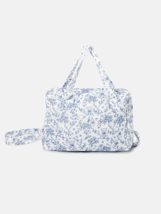 Soft Padded Changing Bag - Teddy Collection - Navy Blue
