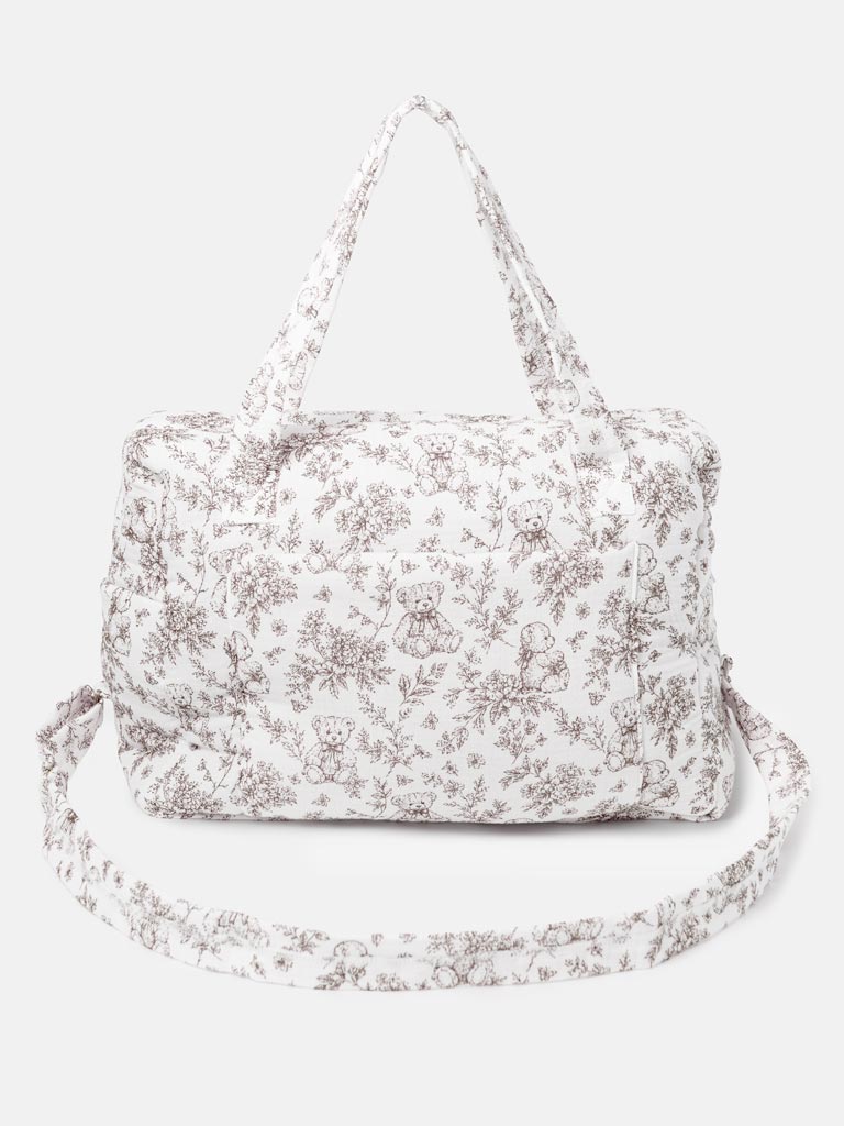 Soft Padded Changing Bag - Teddy Collection - Beige