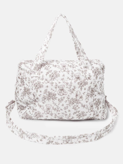 Soft Padded Changing Bag - Teddy Collection - Beige
