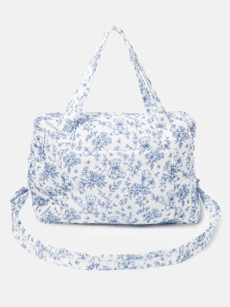 Soft Padded Changing Bag - Teddy Collection - Navy Blue
