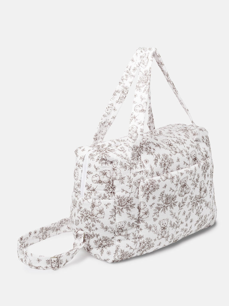 Soft Padded Changing Bag - Teddy Collection - Beige