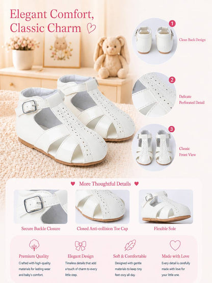Baby Unisex M&B Classic Sandals - Cream