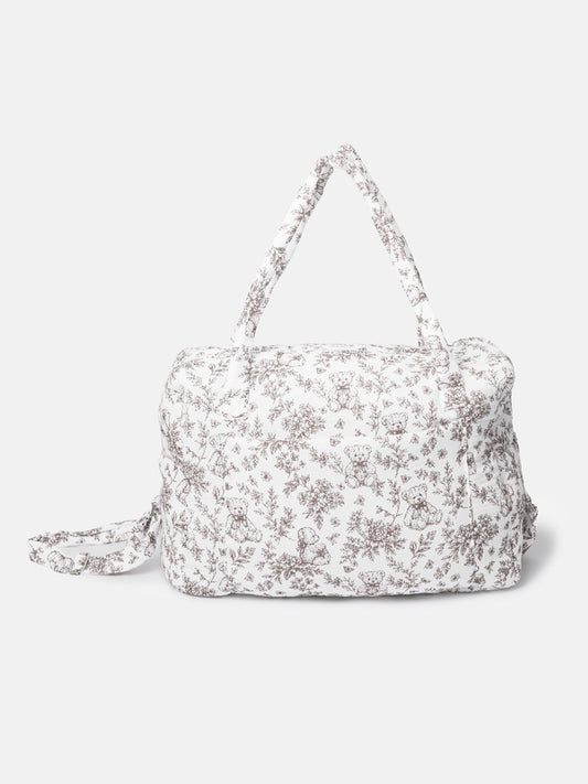 Soft Padded Changing Bag - Teddy Collection - Beige