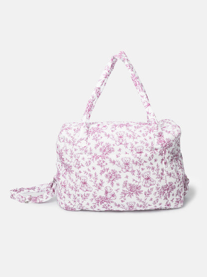 Soft Padded Changing Bag - Teddy Collection - Cherry Red