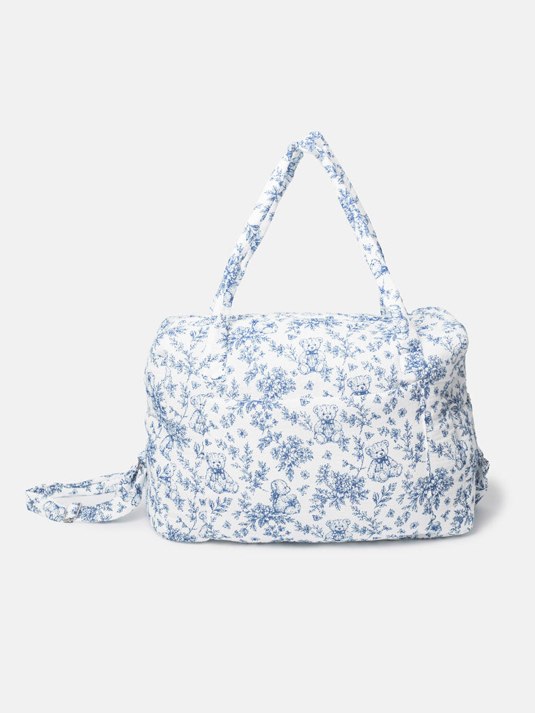 Soft Padded Changing Bag - Teddy Collection - Navy Blue