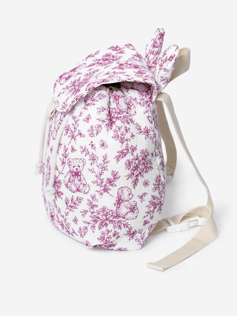 Toddler Rucksack - Teddy Collection - Cherry Red