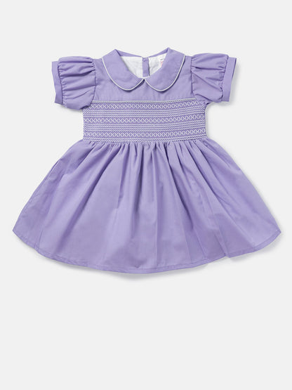 Baby Girl Marina Collection Smocked Dress - Lilac Purple