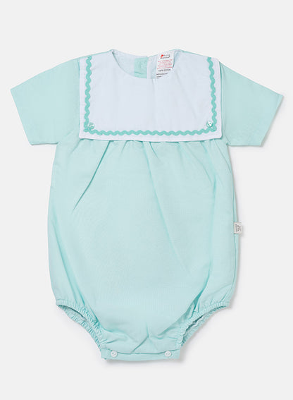 Baby Boy Oscar Collection Romper - Mint Green